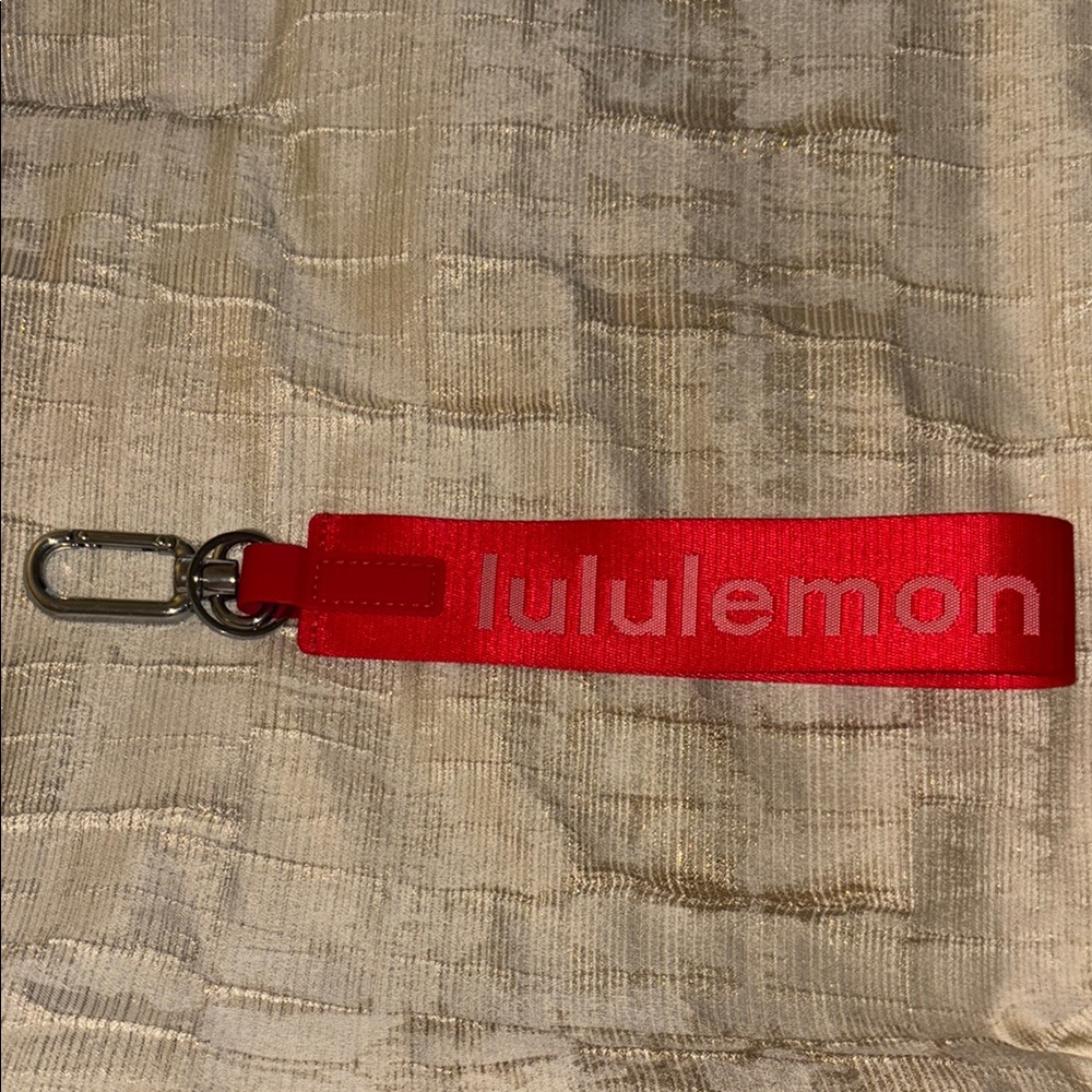 Lululemon Red Keychain
